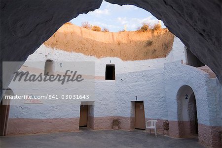 Souterrains troglodytiques, site du film Star Wars, maintenant un hôtel, Matmata (Tunisie), en Afrique du Nord, Afrique