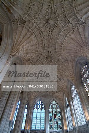 Ceiling detail, Peterborough Cathedral, Peterborough, Cambridgeshire, England, United Kingdom, Europe