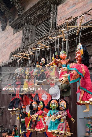 Marionetten, Durbar Square, Kathmandu, Nepal, Asien