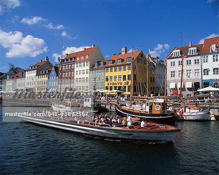 Canal Nyhavn, Copenhague, Danemark, Scandinavie, Europe