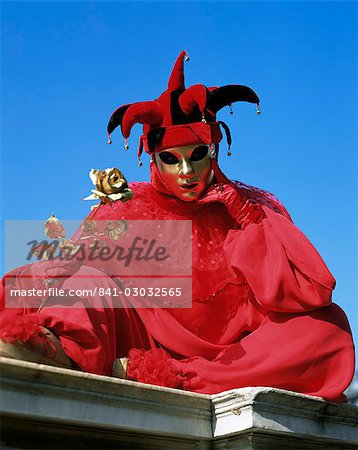 Carnaval costume, Venise, Vénétie, Italie, Europe