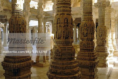 Jain temple of Adinatha, Ranakpur, Rajasthan, India, Asia