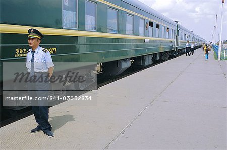 Oulaan Bator Station, Trans-Mongolian train, Mongolia, Asia