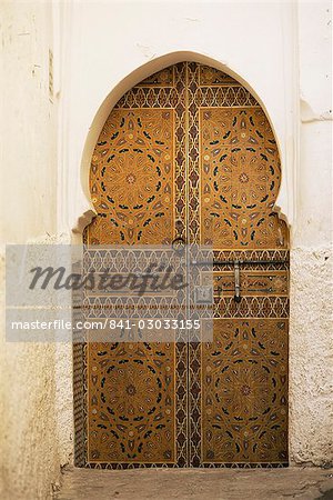 Door in the Medina, Fes el Bali, Fez, Morocco, North Africa, Africa Door in the Medina, Fes el Bali, Fez, Morocco, North Africa, Africa
