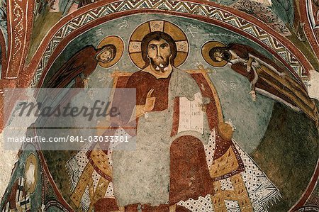 Christian frescoes in Sandal Church, Goreme Open Air Museum, Goreme, Cappadocia, Anatolia, Turkey, Asia Minor, Eurasia Christian frescoes in Sandal Church, Goreme Open Air Museum, Goreme, Cappadocia, Anatolia, Turkey, Asia Minor, Eurasia