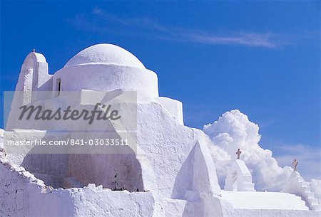 Christian église de Panagia Paraportiani, Mykonos, Cyclades îles, la Grèce, Méditerranée, Europe