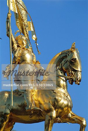 Equestrian statue of Joan of Arc, French Quarter, New Orleans, Louisiana, United States of America