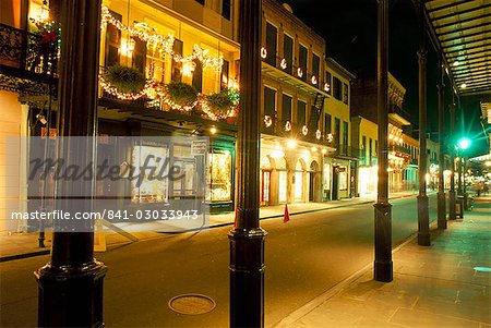 French Quarter at night, New Orleans, Louisiana, United States of America, North America