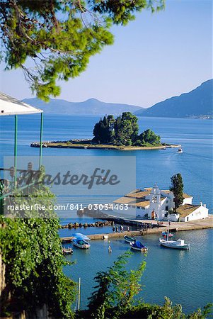 Île de souris, Corfu, Grèce