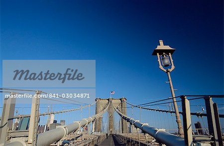Brooklyn Bridge, New York City, New York, États-Unis d'Amérique, l'Amérique du Nord