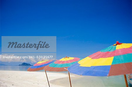Beach umbrellas,Phuket,Thailand