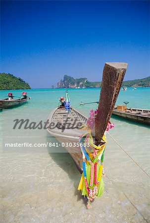 Bateau de longue queue, îles Phi Phi, Thaïlande