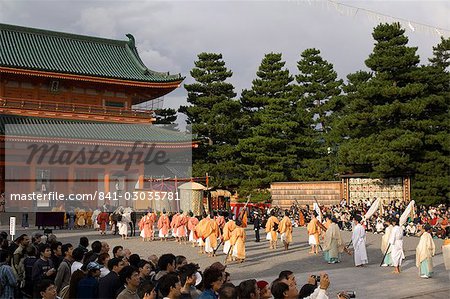 Traditional costumes of Jidai Festival,Festival of the Ages,Heian jingu shrine,Kyoto,Japan,Asia