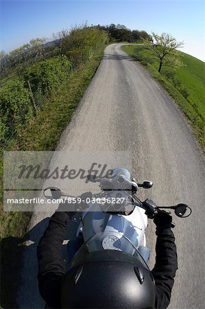 Motorrad in Bewegung