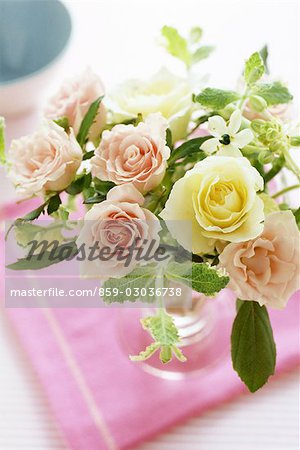 Assorted flowers in vase