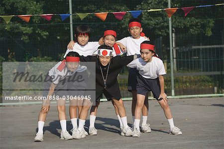 Group of Kids at Athletic Meet