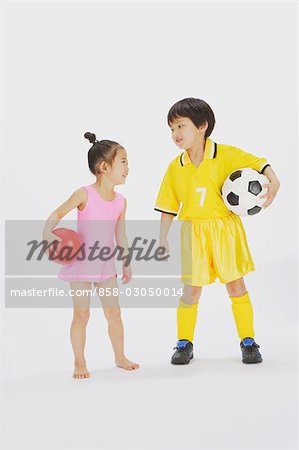 Children playing with balls