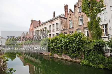 Kanal in Brügge, Belgien