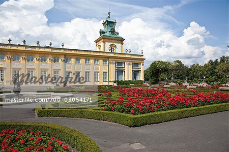 Gardens at Wilanow Palace, Wilanow, Warsaw, Poland