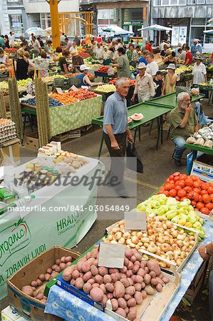 Marché des fruits et légume, Sarajevo, Bosnie, Bosnie-Herzégovine, Europe