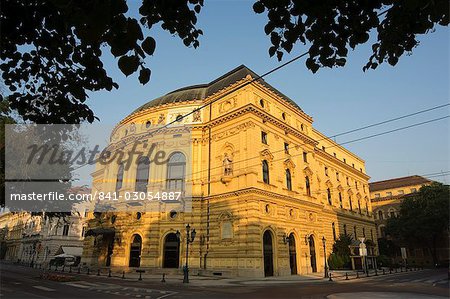 Théâtre national de Hellmer et Fellner, Néo Baroque bâtiment datant de 1883, Szeged, Hongrie, Europe