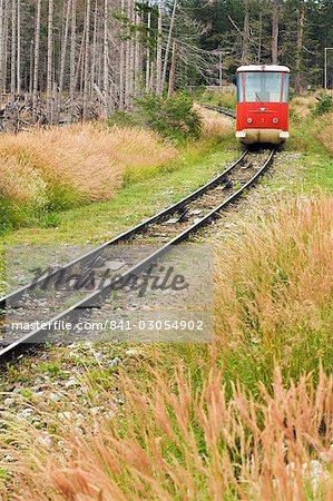 Funicular railway, High Tatras Mountains (Vyoske Tatry), Tatra National Park, Slovakia, Europe