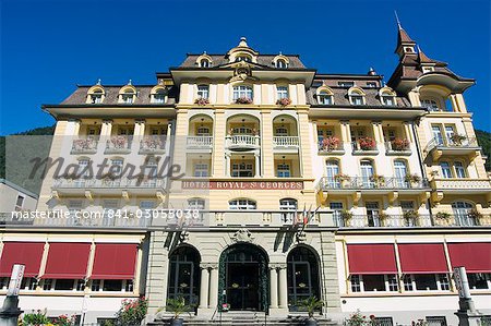 Hotel Royal St. Georges, Interlaken, Jungfrau region, Switzerland, Europe