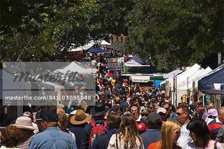 Visitors at Salamanca Street Market, Hobart, Tasmania, Australia, Pacific