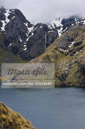 Lake Harris auf dem Routeburn Track, geht einer der großen Neuseeland, Fiordland-Nationalpark, Südinsel, Neuseeland, Pazifik