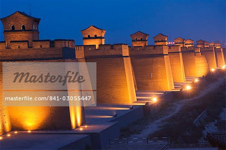 Last remaining intact Ming Dynasty city wall in China, UNESCO World Heritage Site, Pingyao City, Shanxi Province, China, Asia