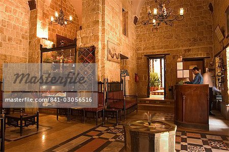 Salle de réception, Beit Al-Wakil Hotel, Aleppo (Dimitrov), Syrie, Moyen-Orient