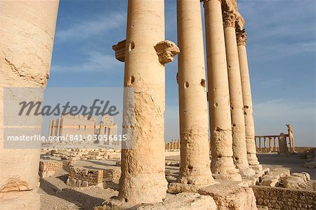 Ruines du temple de Bel, archéologique, Palmyra, patrimoine mondial de l'UNESCO, la Syrie, Moyen-Orient