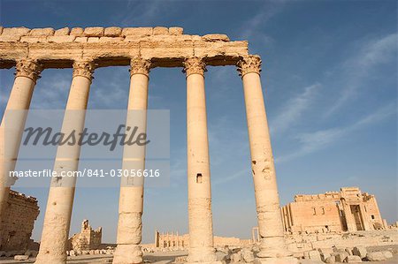 Ruines du temple de Bel, archéologique, Palmyra, patrimoine mondial de l'UNESCO, la Syrie, Moyen-Orient