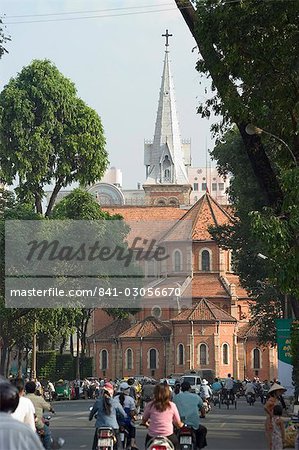 La cathédrale Notre-Dame, Ho Chi Minh ville (Saigon), Viêt Nam, Asie du sud-est, Asie
