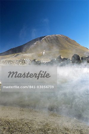 Geysers at Sol de Manana, Salar de Uyuni, Bolivia, South America