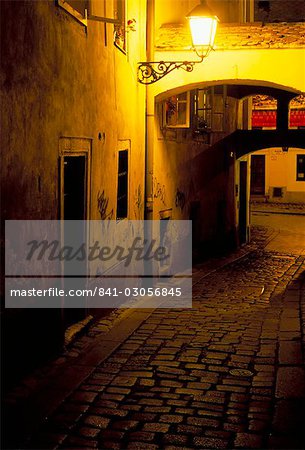 Bastova Street is a fine example of historical street in city's old district, Bratislava, Slovakia, Europe