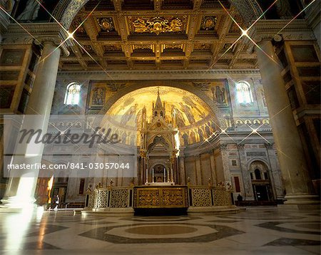 Church interior, St. Paul, Rome, Lazio, Italy, Europe