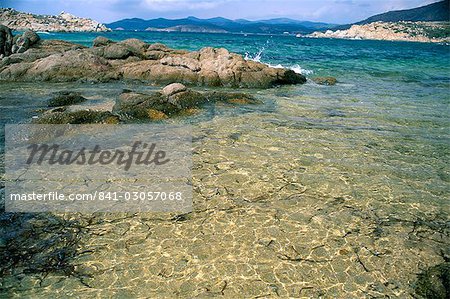 Chia, île de la Sardaigne, en Italie, Méditerranée, Europe Chia, île de la Sardaigne, en Italie, Méditerranée, Europe