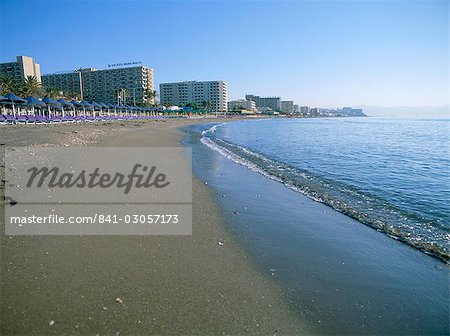 Beach, Torremolinos, Costa del Sol, Andalucia (Andalusia), Spain, Europe