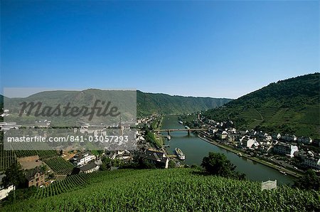 Cochem and the Mosel River, Rhineland-Pfalz, Germany, Europe