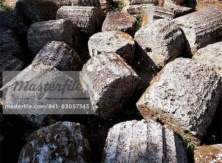 Archaeological site, Olympia, Peloponnese, Greece, Europe