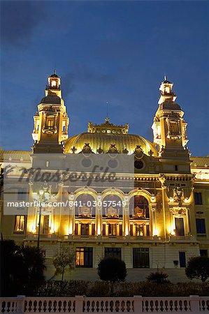 Casino, Monte Carlo, Principality of Monaco, Cote d'Azur, Mediterranean, Europe