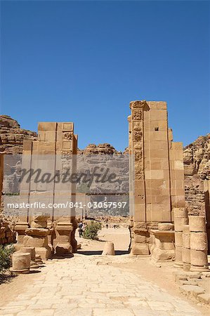 Die gewölbte Tor, Petra, UNESCO World Heritage Site, Jordanien, Naher Osten