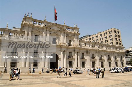 Palacio de la Moneda, Santiago du Chili en Amérique du Sud Palacio de la Moneda, Santiago du Chili en Amérique du Sud