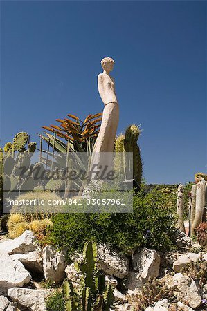 Botanic garden (Jardin Exotique), Eze village, Alpes Maritimes, Provence, Côte d'Azur, French Riviera, France, Europe