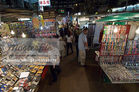 Temple Street Night Market, Yau Ma Tei District, Kowloon, Hong Kong, China, Asien