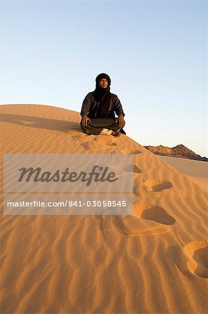 Touareg, Akakus, Sahara desert, Fezzan (Libye), l'Afrique du Nord, Afrique