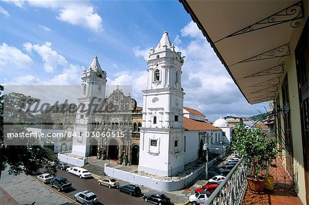 Cathedral in the Old City, San Felipe district, Panama City, Panama, Central America