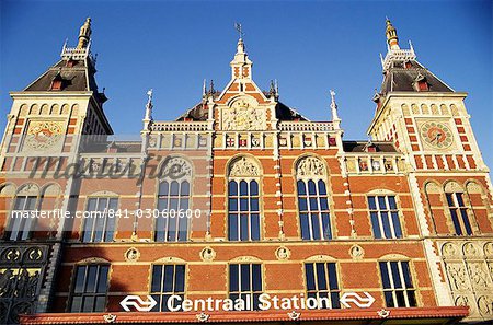 Central station, Amsterdam, The Netherlands (Holland), Europe