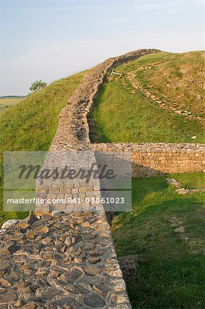 Milecastle 39, Nick Castle, mur d'Hadrien, patrimoine mondial de l'UNESCO, Northumberland, Angleterre, Royaume-Uni, Europe